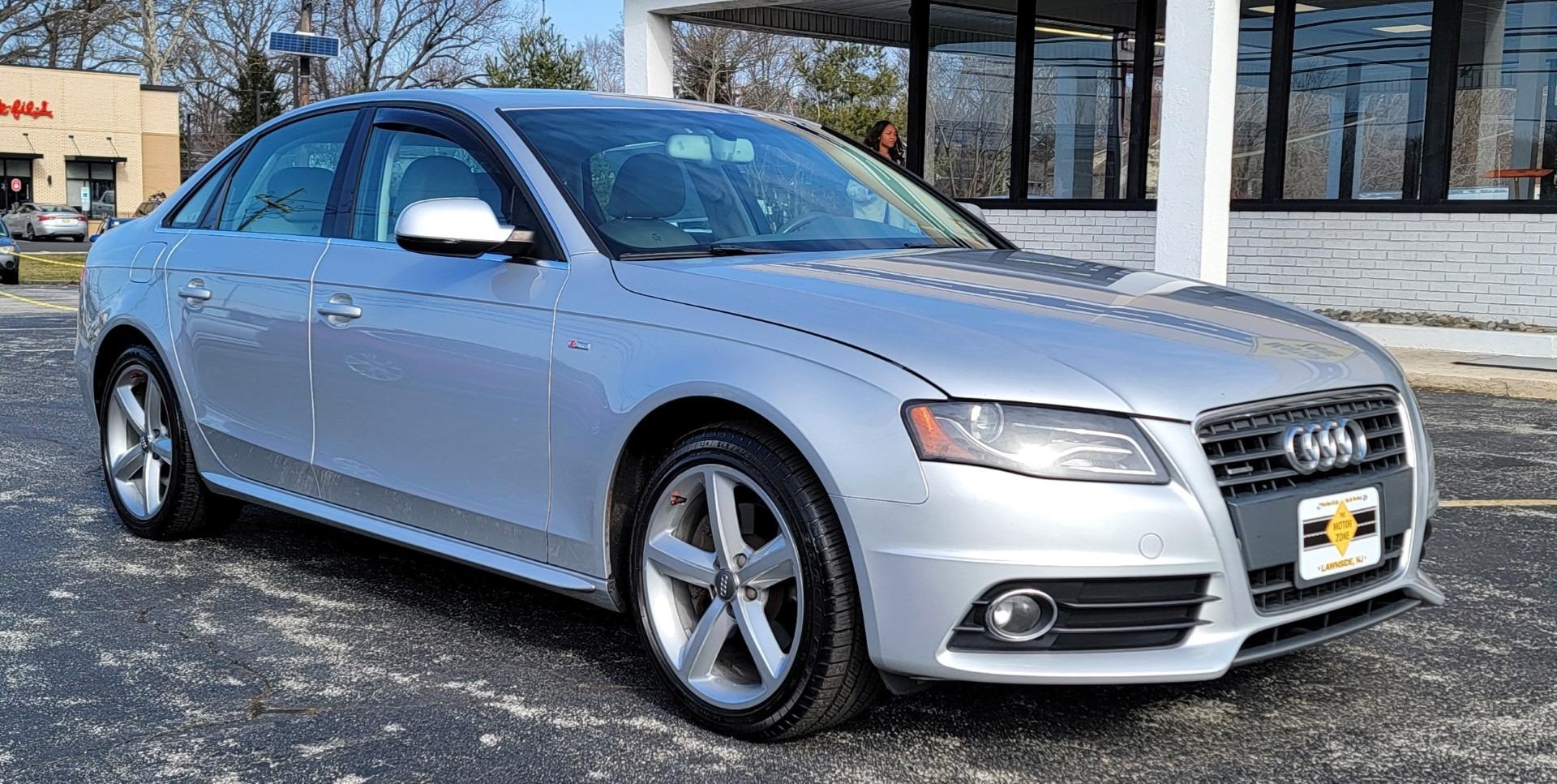 2012 Silver /Silver Audi A4 2.0T Quattro Premium s Line (WAUFFAFL4CN) with an 4-Cyl, Turbo, 2.0 Litre engine, Automatic transmission, located at 341 N White Horse Pike, Lawnside, NJ, 08045, (856) 262-9500, 39.855621, -75.027451 - Photo#0